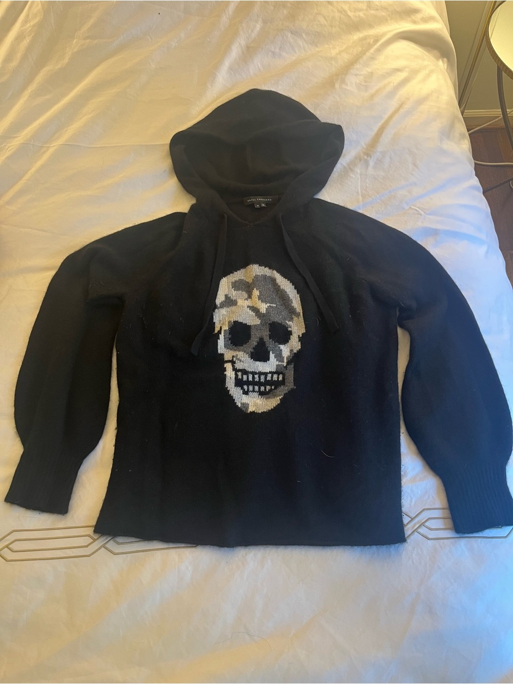 Skull Cashmere Hoodie Sweater